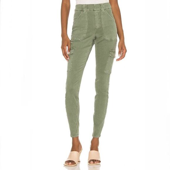 Spanx NWT Stretch Twill Ankle Cargo Pant 20311R Green Size S (46) - Picture 1 of 8